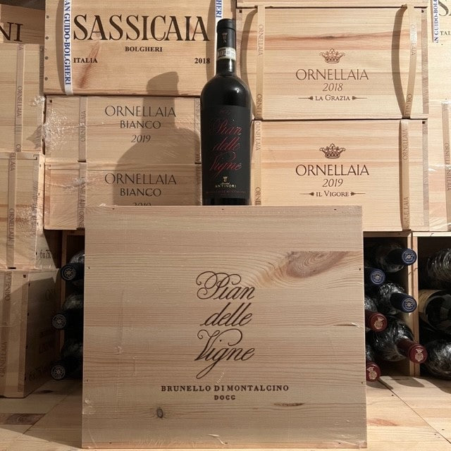 Brunello di Montalcino Pian delle Vigne 2017 Marchesi Antinori Cassa Legno 6 Bottiglie